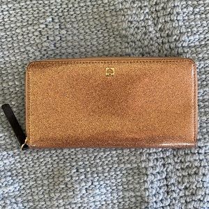 Kate Spade rose gold wallet.